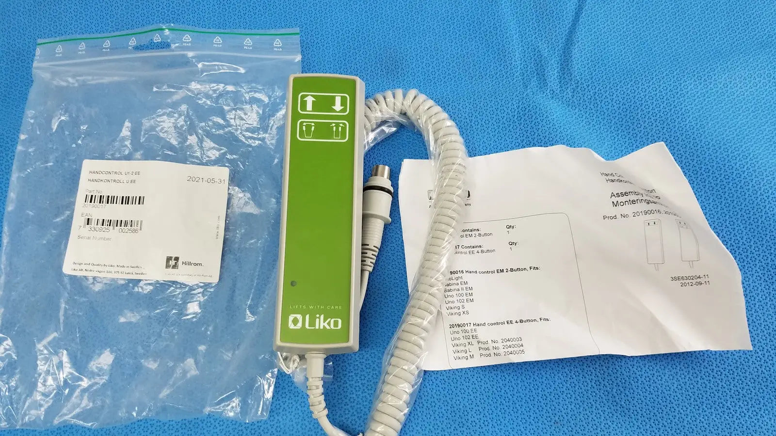 Reuse Medical Hillrom 20190017 Liko/Hill-Rom Hand Control 4-Button Patient Lift Other Medical & Lab Equipment, second-hand product photo 1