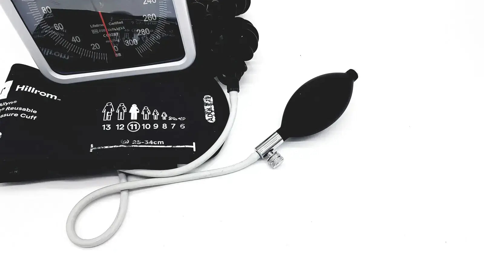 Hillrom / Welch Allyn 200716061215 Wall Gauge Aneroid Sphygmomanometer With Cuff Sphygmomanometer, second-hand product photo 13