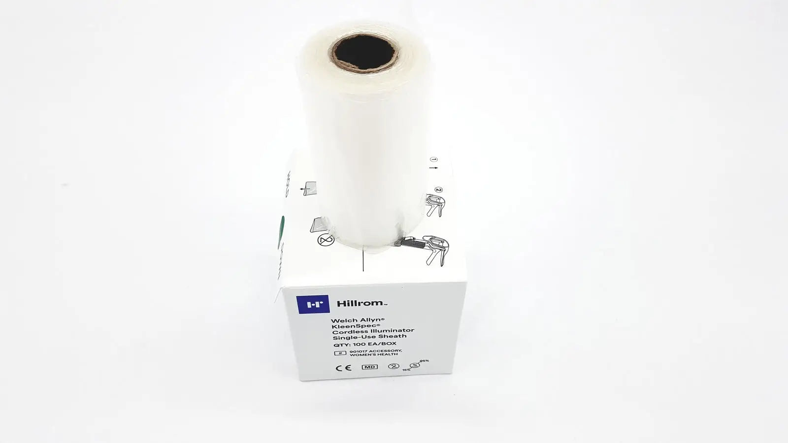 Hillrom Welch Allyn Disposable Sheaths for KleenSpec Vaginal Specula 59010 Specula Disposable Sheaths, second-hand product photo 1