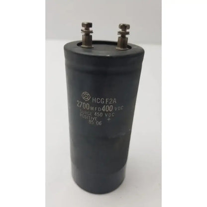 Hitachi Capacitor HCGF2A 2700MFD 400VDC Electrolytic Capacitor, second-hand product photo 1