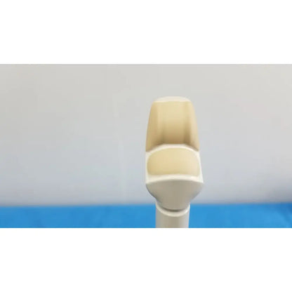 Cream-colored plastic robot finger with segmented ergonomic design for hitachi cc41r ultrasound probe 8-4 mhz