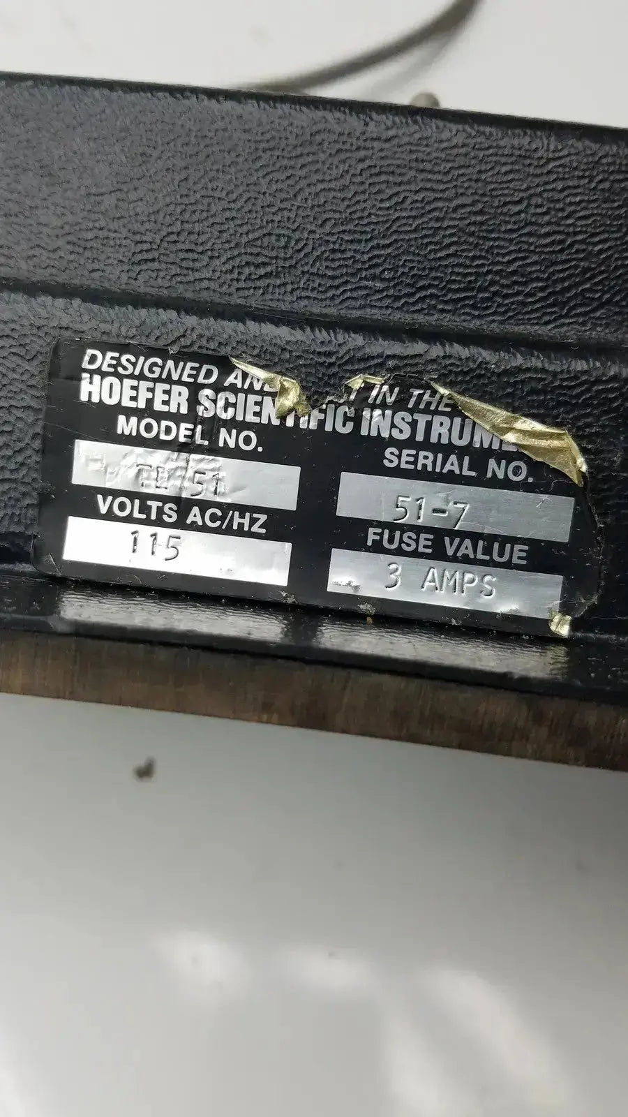 Hoefer Scientific Instruments TE 51 Transphor Power Supply 0-110VDC 0-2A Electrophoresis Power Supply, as-is (for parts) product photo 5
