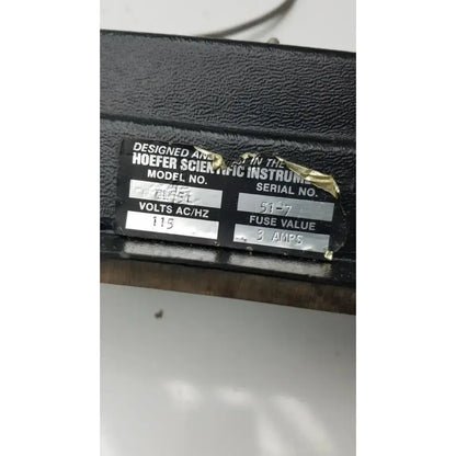 Hoefer Scientific Instruments TE 51 Transphor Power Supply 0-110VDC 0-2A Electrophoresis Power Supply, as-is (for parts) product photo 5