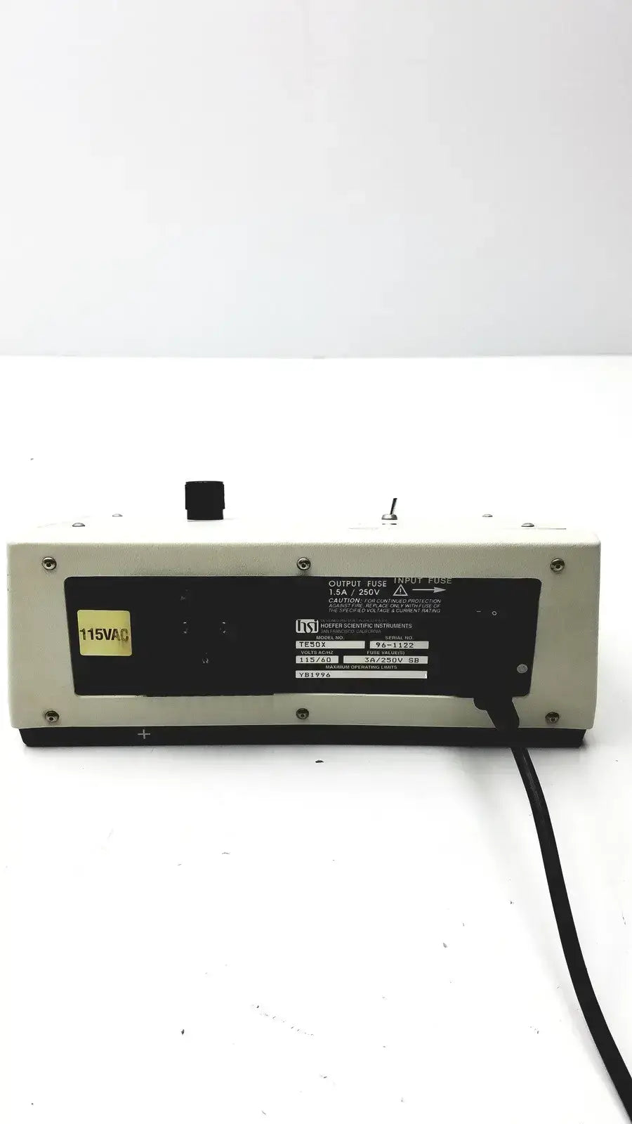 Hoefer Transpher Power Lid Model No. TE 50X Laboratory Equipment Part, second-hand product photo 6