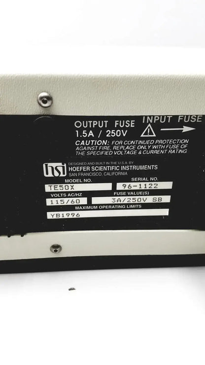 Hoefer Transpher Power Lid Model No. TE 50X Laboratory Equipment Part, second-hand product photo 7
