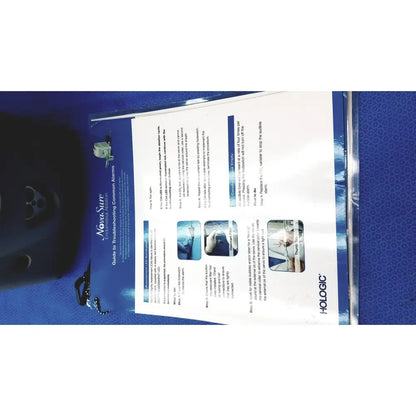 Blue hologic novasure model 09 rf controller unit equipment with troubleshooting guide booklet for system maintenance