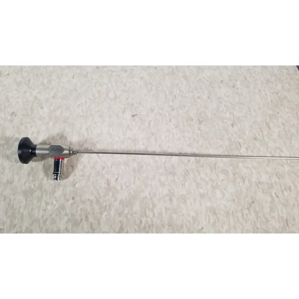 Silver surgical endoscope with black handle and red accent from hologic ths-01513 operative diagnostic sheath