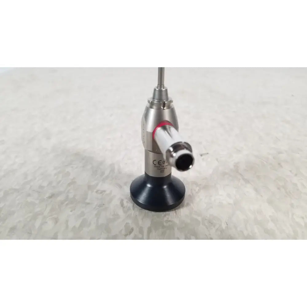Silver surgical endoscope with black base and red accent ring for hologic ths-01513 operative diagnostic sheath use