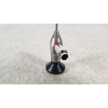 Silver surgical endoscope with black base and red accent ring for hologic ths-01513 operative diagnostic sheath use