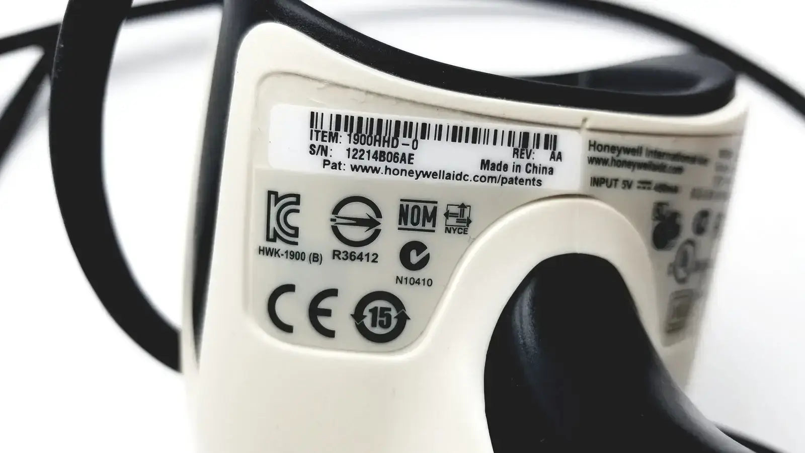 Honeywell USB Handheld barcode scanner. Model Xenon 1900 (1900HHD-0) USB Handheld Barcode Scanner, second-hand product photo 7