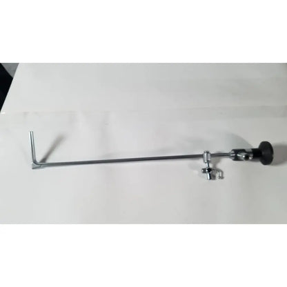Hopkins 28020a 0 degree nephroscope with silver metallic shaft and black rubberized grip for reuse medical procedures