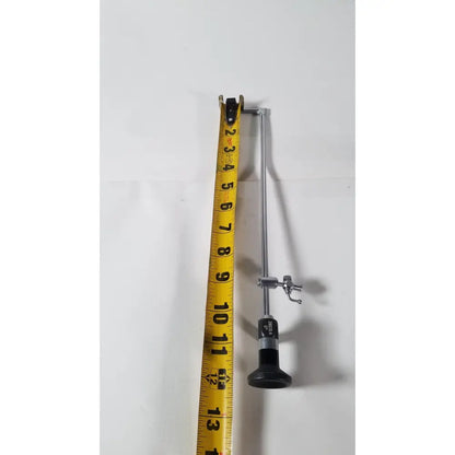 Silver hopkins 28020a 0 degree nephroscope with luer lock and black ergonomic handle by zooma with adjustable metal arm