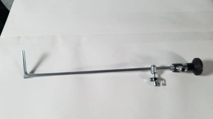 Hopkins 28020a 0 degree nephroscope with silver metallic shaft and black rubberized grip for reuse medical procedures