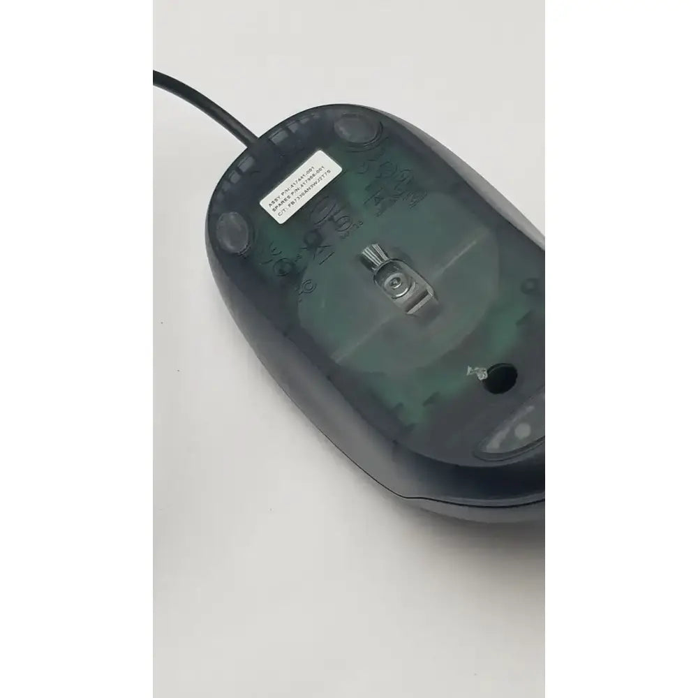 HP 417441-001 M-SBF96 Silver and Black Three Button Computer Mouse, second-hand product photo 4