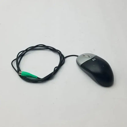 HP 417441-001 M-SBF96 Silver and Black Three Button Computer Mouse, second-hand product photo 1