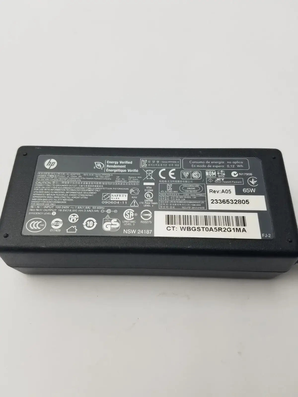Hp AC Adapter for Laptops WBGST0A5R2G1MA AC Adapter, second-hand product photo 5