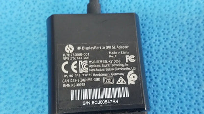 HP DisplayPort to DVI SL Adapter Cable with E119932-T AWM Cable DisplayPort to DVI Adapter Cable, second-hand product photo 2