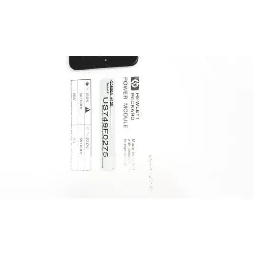 Hp pavilion power module laser with black casing and white labeling for laser power output 50/60hz applications