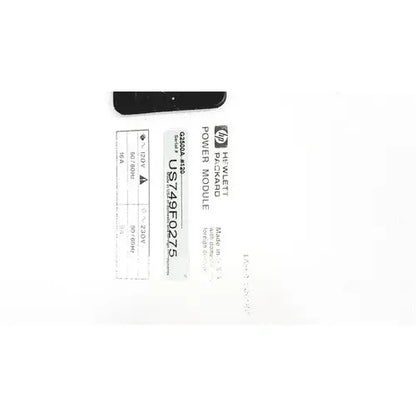 Hp pavilion power module laser with black casing and white labeling for laser power output 50/60hz applications