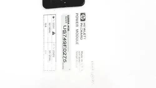 Hp pavilion power module laser with black casing and white labeling for laser power output 50/60hz applications