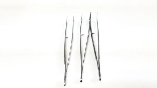Reuse Medical Hu-Friedy DPU17 Dressing Plier U17 Utility Pick-up Curved Serrated Surgical & Orthopedic Instruments, second-hand product photo 1