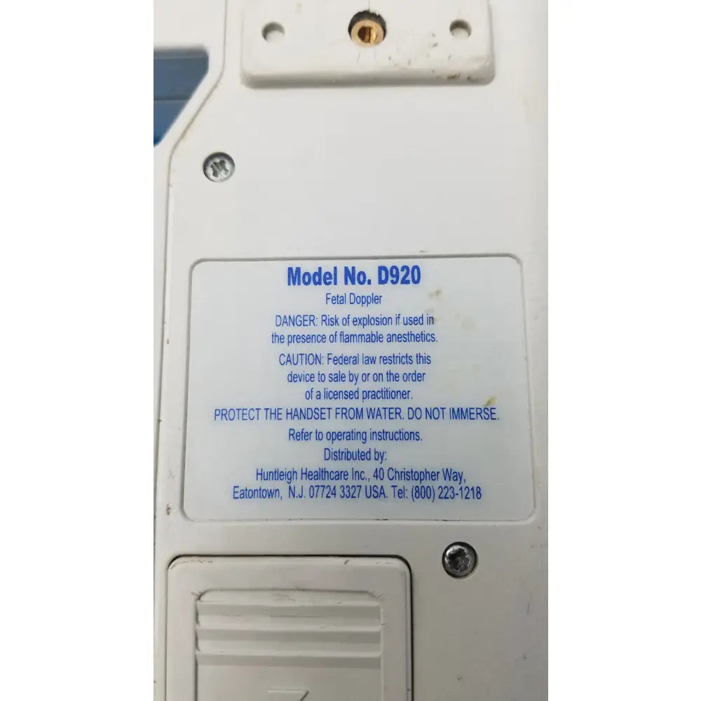 Huntleigh Dopplex D920 Handheld Doppler With Probe Handheld Doppler System, second-hand product photo 6