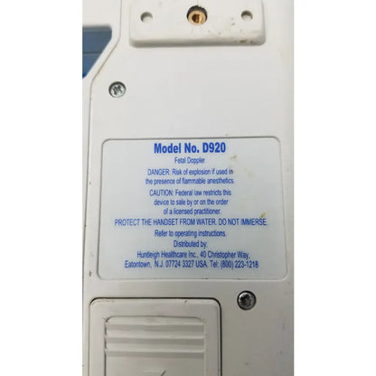 Huntleigh Dopplex D920 Handheld Doppler With Probe Handheld Doppler System, second-hand product photo 6