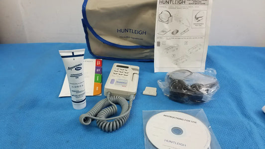 Huntleigh Dopplex SD2 Prenatal Heart Rate Monitor With Accessories and Bag Prenatal Heart Rate Monitor, second-hand product photo 1