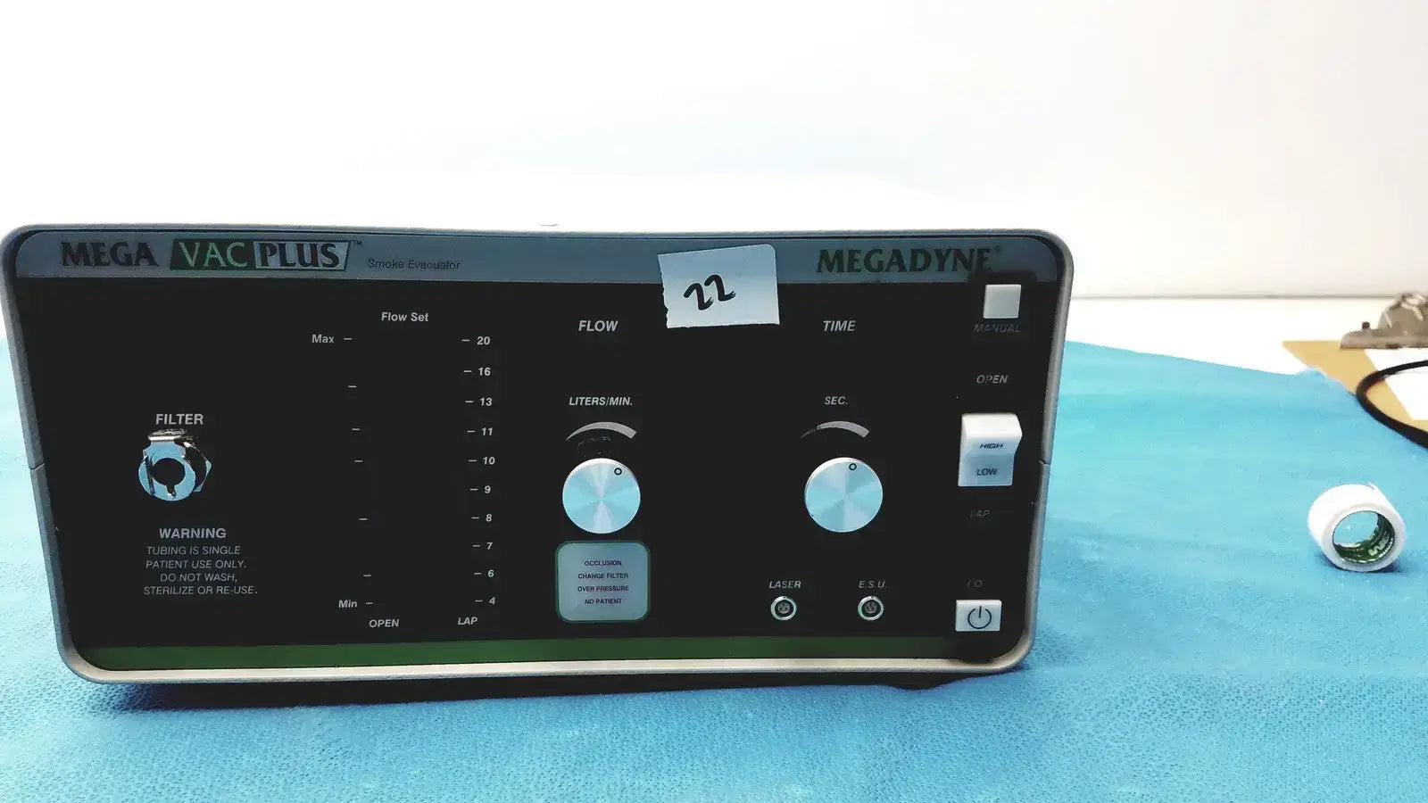 I.C Medical MegaDyne MegaVac Plus Smoke Evacuator with Charcoal Filter Unit Smoke Evacuator, second-hand product photo 5