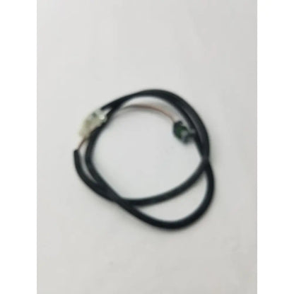 Black coiled ignition coil extension harness with metallic connectors for extending ignition coil connections