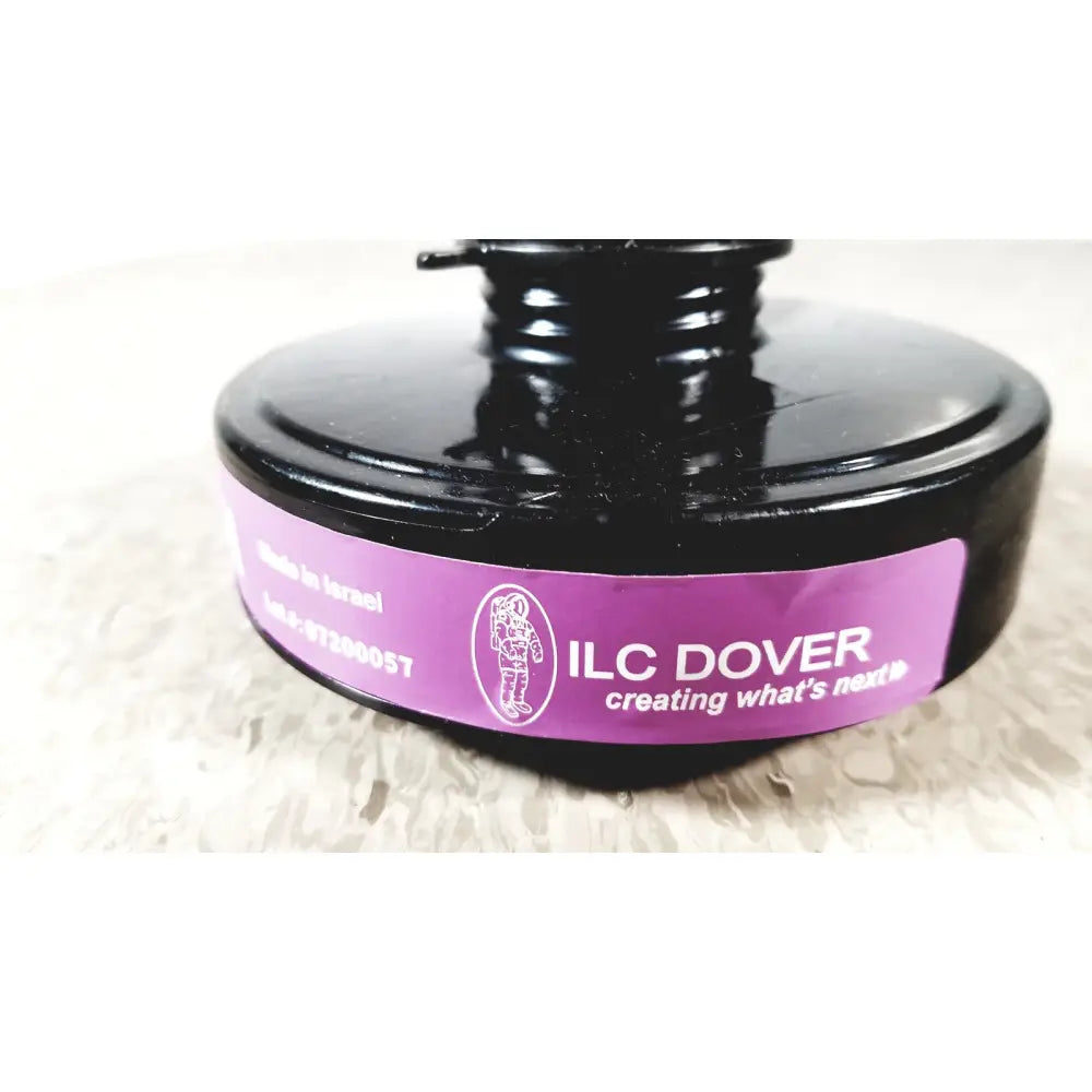Black cylindrical ilc dover s-4002 filter with purple label for sentinel xl powered air respirator system