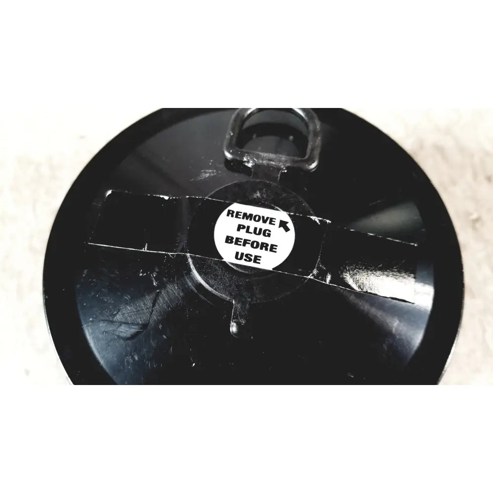 Ilc dover s-4002 filter magenta threaded circular lid with metal d-ring handle and remove plug sticker in sentinel xl