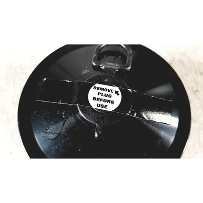 Ilc dover s-4002 filter magenta threaded circular lid with metal d-ring handle and remove plug sticker in sentinel xl