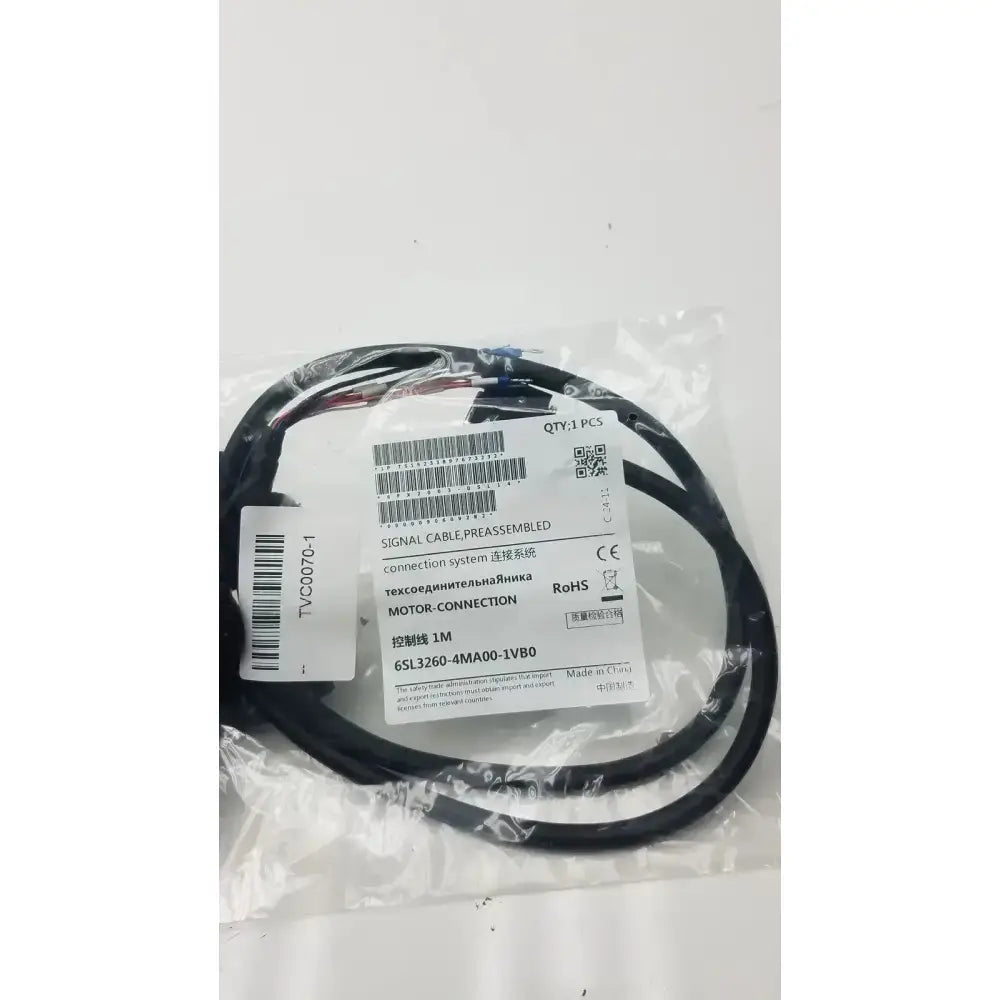 1M IM Signal Cable, Preassembled Motor Connection 6SL3260-4MA00-1VB0 Signal Cable, second-hand product photo 1