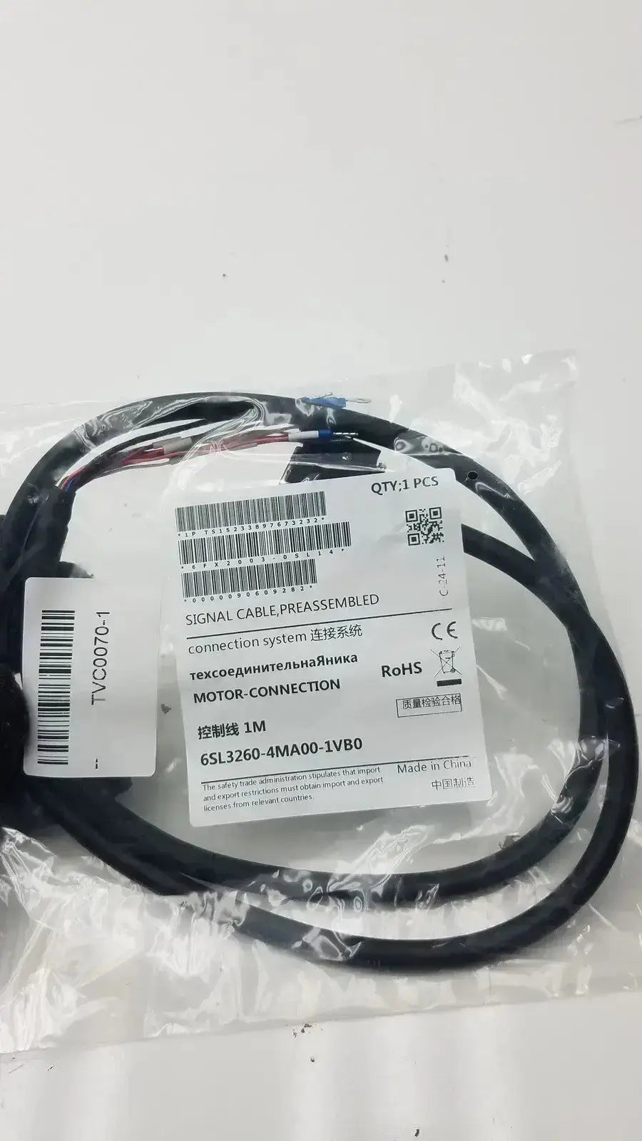 1M IM Signal Cable, Preassembled Motor Connection 6SL3260-4MA00-1VB0 Signal Cable, new product photo 1