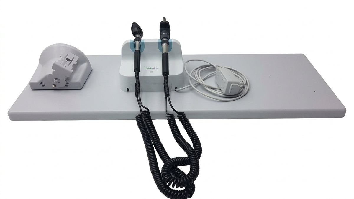 Welch Allyn Wall Transformer Otoscope Ophthalmoscope Diagnostic Set With Base