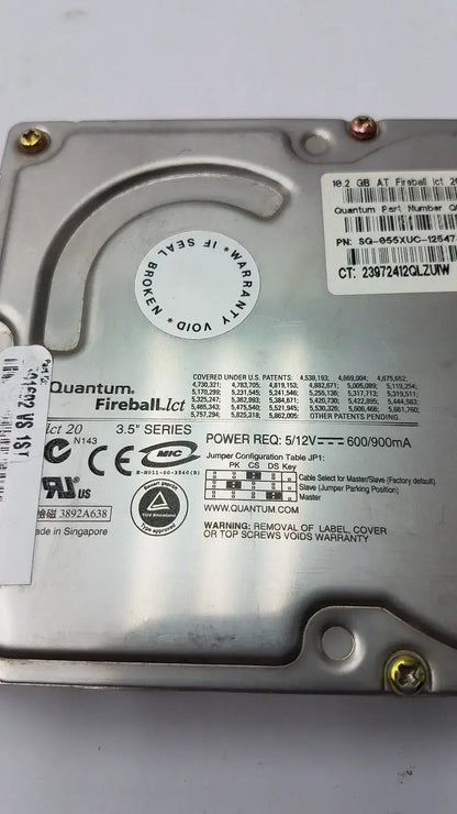 Industrial Device Hard Disk LD30A014-01-A – For Quantum BS311B7 36 System Replacement Hard Disk Drive, as-is (for parts) product photo 2