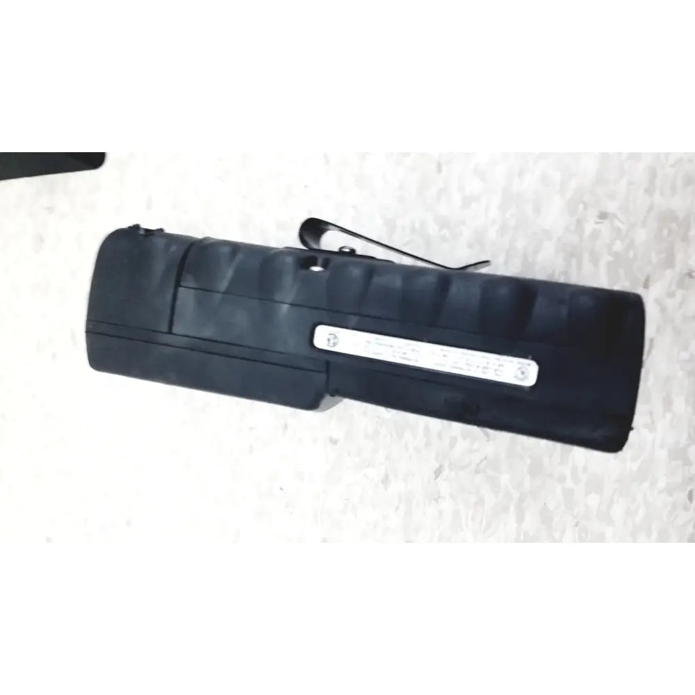 Black textured industrial scientific mx6 ibrid handheld multi-gas monitor with metal clip and white label