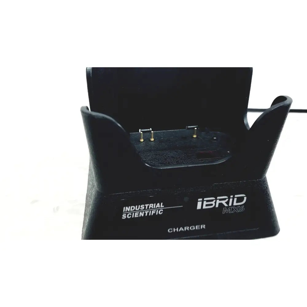 Black plastic industrial scientific mx6 ibrid handheld multi-gas monitor charger for field safety use