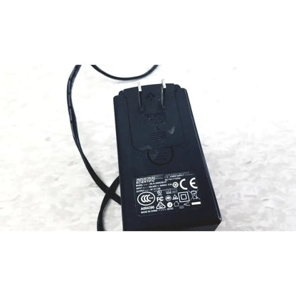 Black plastic power adapter with coiled cable and two-prong plug for industrial scientific mx6 ibrid handheld charger