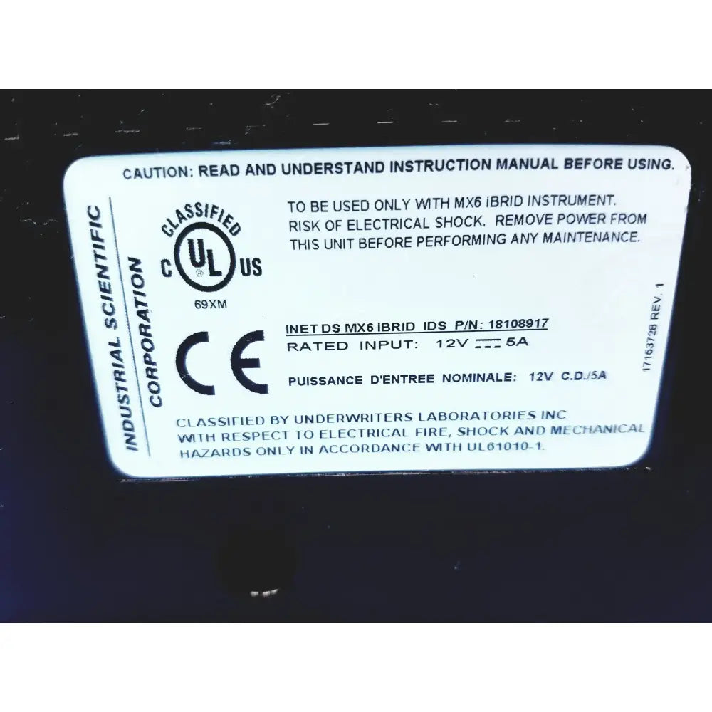 Industrial Scientific MX6 iBrid Multi-Gas Monitor P/N 18108917 Multi‑Gas Monitor, second-hand product photo 7