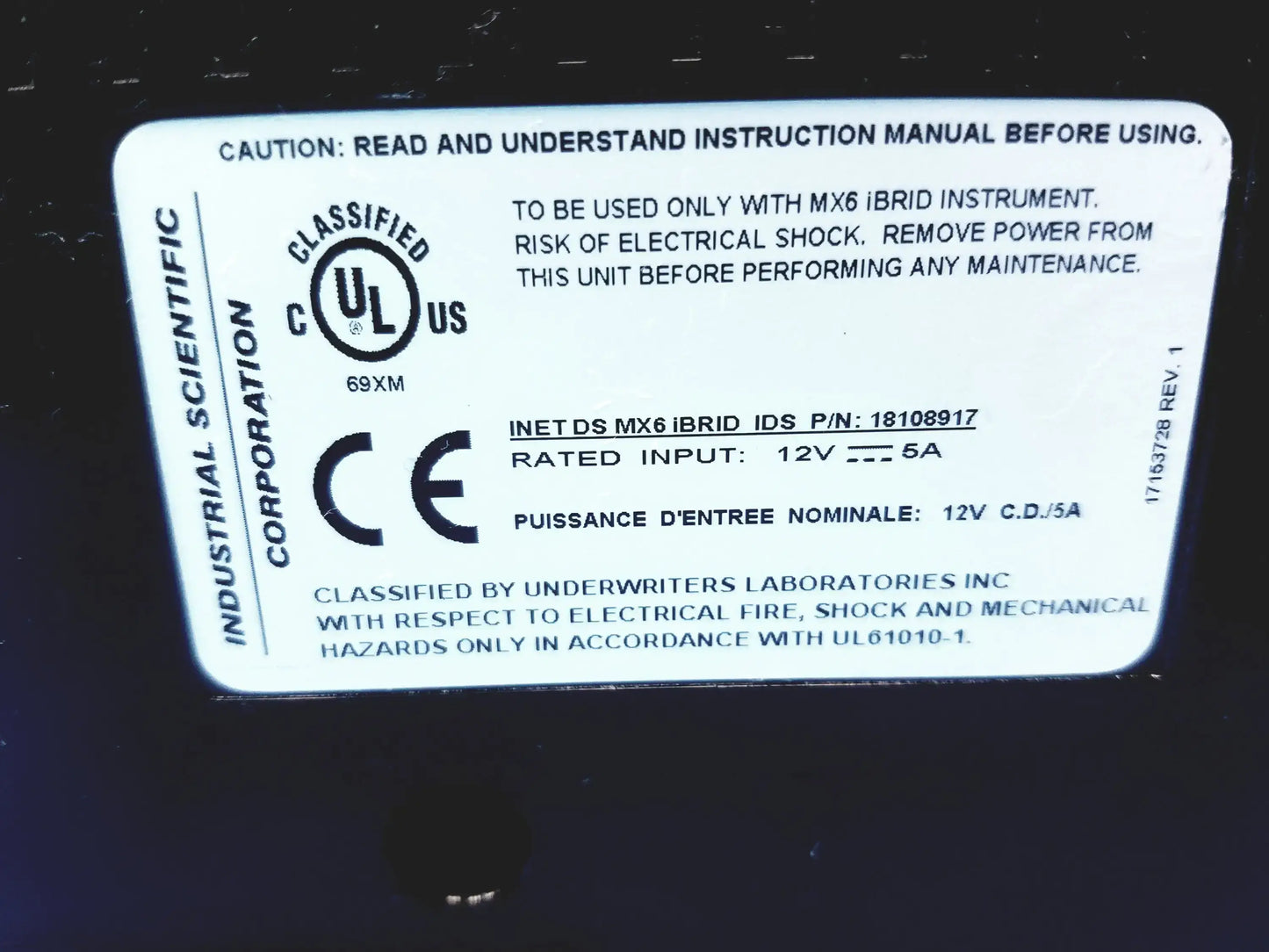 Industrial Scientific MX6 iBrid Multi-Gas Monitor P/N 18108917 Multi‑Gas Monitor, second-hand product photo 7
