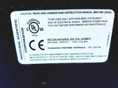 Industrial Scientific MX6 iBrid Multi-Gas Monitor P/N 18108917 Multi‑Gas Monitor, second-hand product photo 7