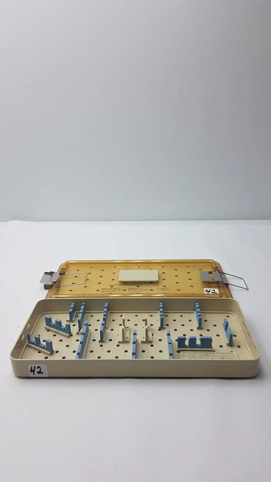 Reuse Medical Innovasive Contack/EZ Shoulder Stabilization System Empty Tray Sterilization Trays & Cases, second-hand product photo 1