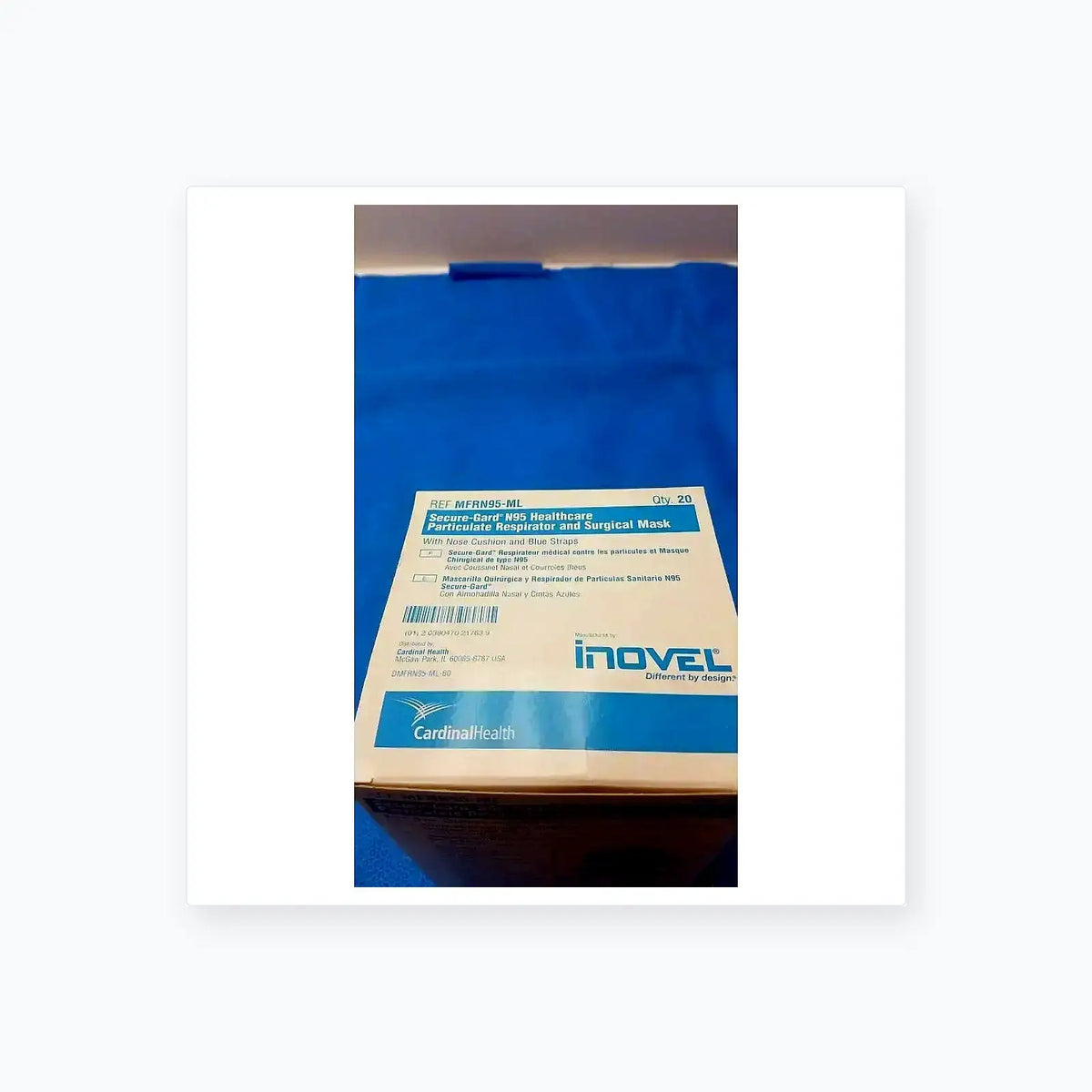 Inovel MFR N95-ML Secure-Gard N95 Healthcare Mask N95 Respirator Mask, second-hand product photo 7