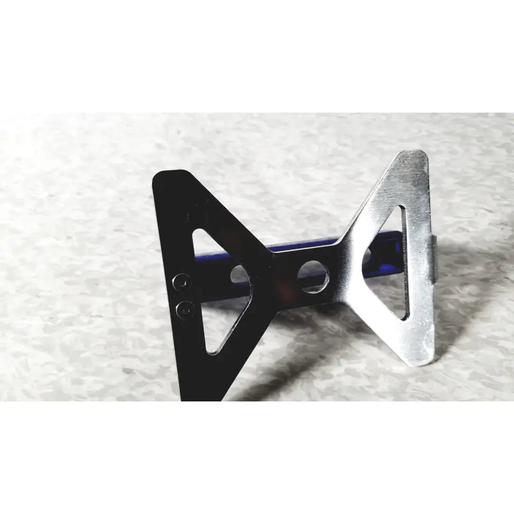 Silver metal bicycle rack with sleek angular design and two triangular arms for integra cusa excel khz clarity handpiece