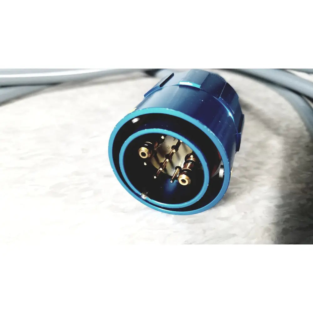 Blue integra cusa excel clarity handpiece ultrasonic connector with gold pins and metallic housing for 36 khz surgical system