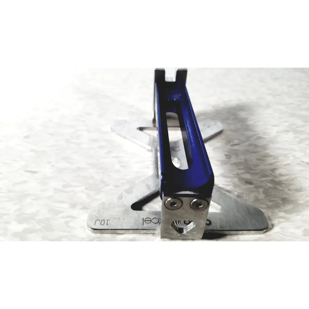 Blue and silver metal bicycle pedal holder with sleek design for integra cusa excel 36 khz clarity handpiece ultrasonic surgical system