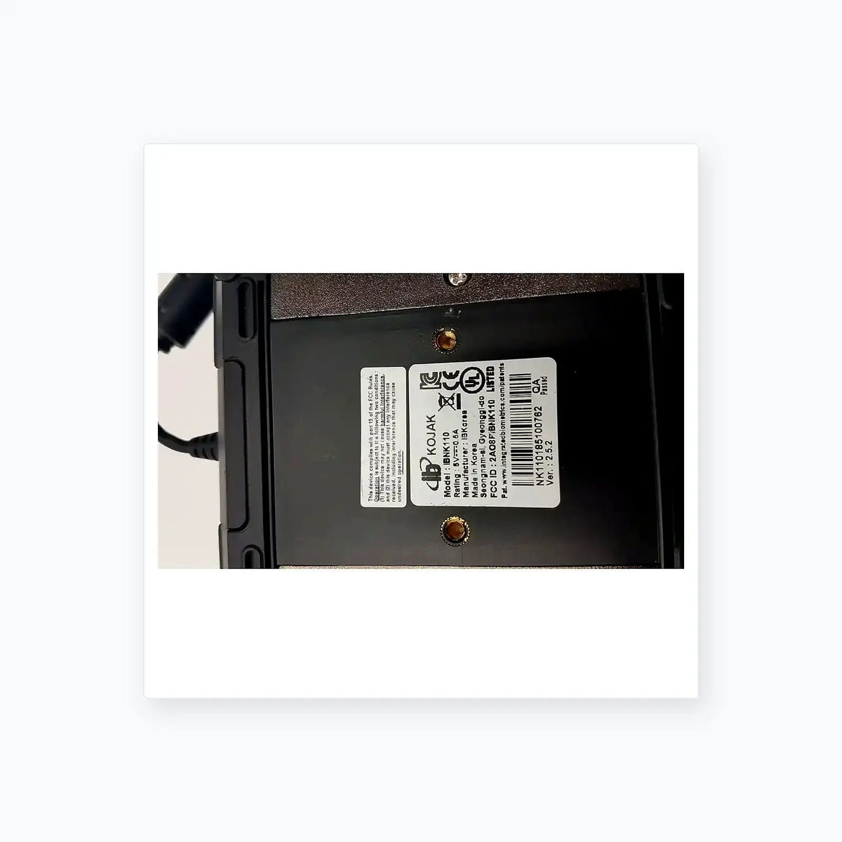 Integrated Biometrics Kojak Fingerprint Scanner Model IBNK110 Fingerprint Scanner, second-hand product photo 4