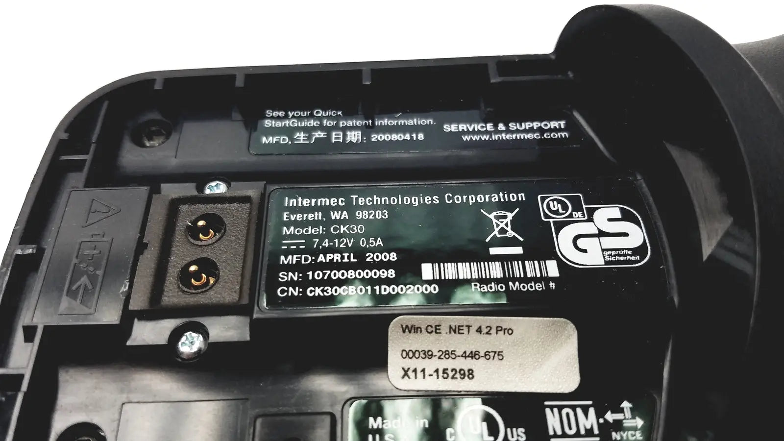 Intermac Intermec CK30 Silver Wireless Handheld Bluetooth Imager Laser With Battery Handheld Mobile Computer, second-hand product photo 11